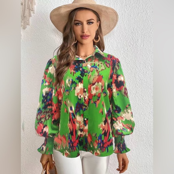 Jane Chic Designs Plus Size Sublimation Blouse - Picture 2 of 9